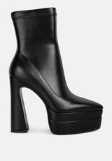 dextra high platform ankle boots by London Rag