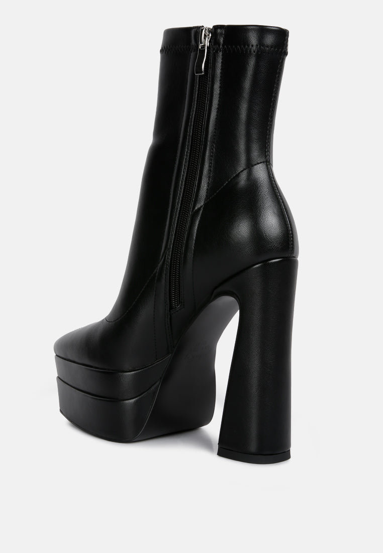 dextra high platform ankle boots by London Rag