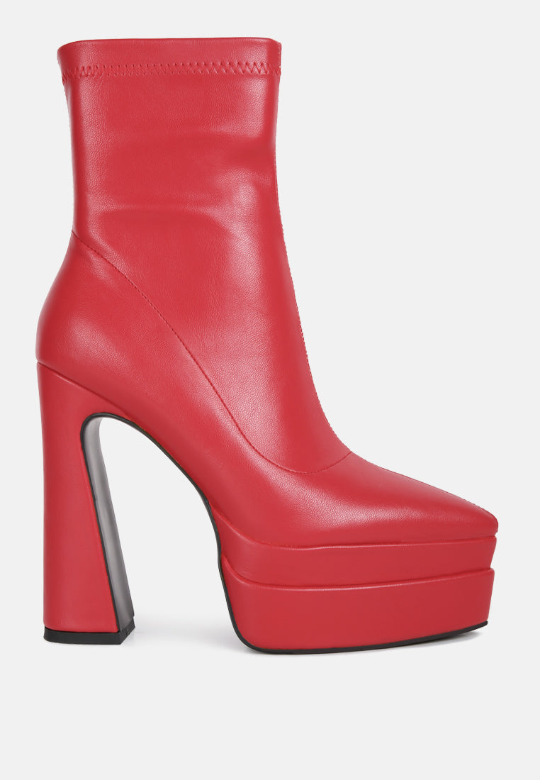 dextra high platform ankle boots by London Rag