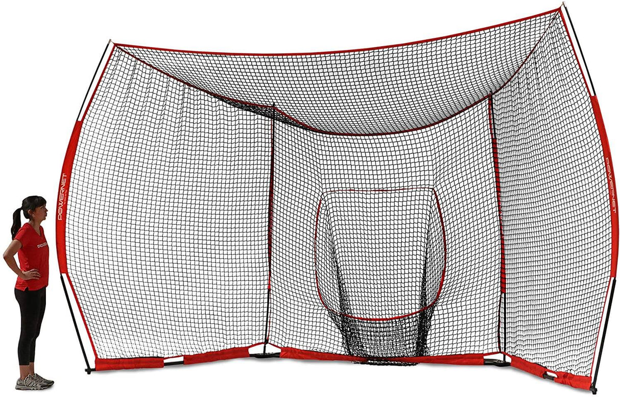 PowerNet Portable Baseball Backstop - Large 16x9ft (1149) by Jupiter Gear