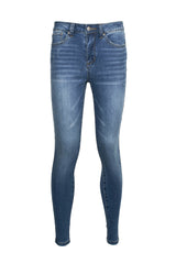 Velvet Heart Mid Waist Skinny Jeans Stretch Button & Zipper Fly Closure Denim Pants with Pockets by Curated Brands