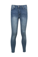 Velvet Heart Mid Waist Skinny Jeans Stretch Button & Zipper Fly Closure Denim Pants with Pockets by Curated Brands