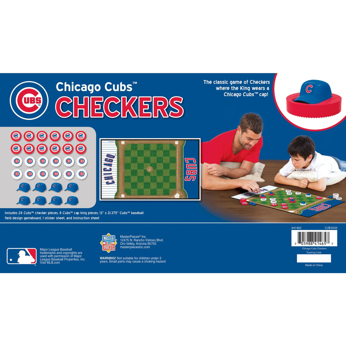 Chicago Cubs Checkers Board Game by MasterPieces Puzzle Company INC