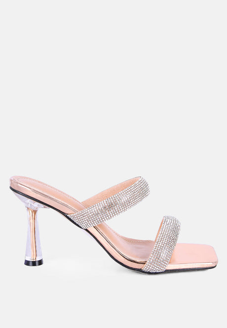 dolls rhinestone embellished slip on sandals by London Rag