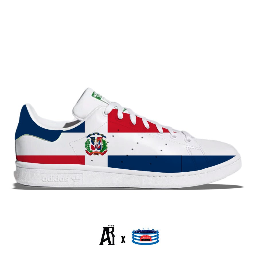 "Dominican Republic" Adidas Stan Smith Casual Shoes by Stadium Custom Kicks