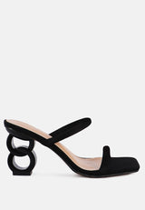 downtown double strap fantasy heel sandals by London Rag