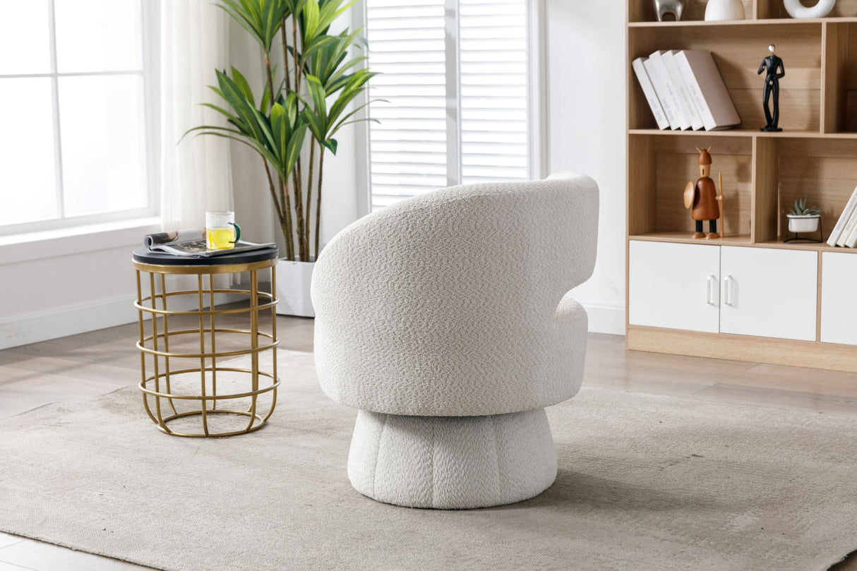 360 Degree Swivel Cuddle Barrel Accent Chair by Blak Hom