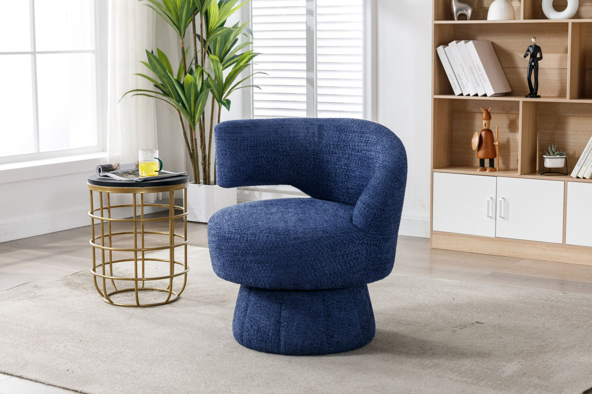 360 Degree Swivel Cuddle Barrel Accent Chairs by Blak Hom