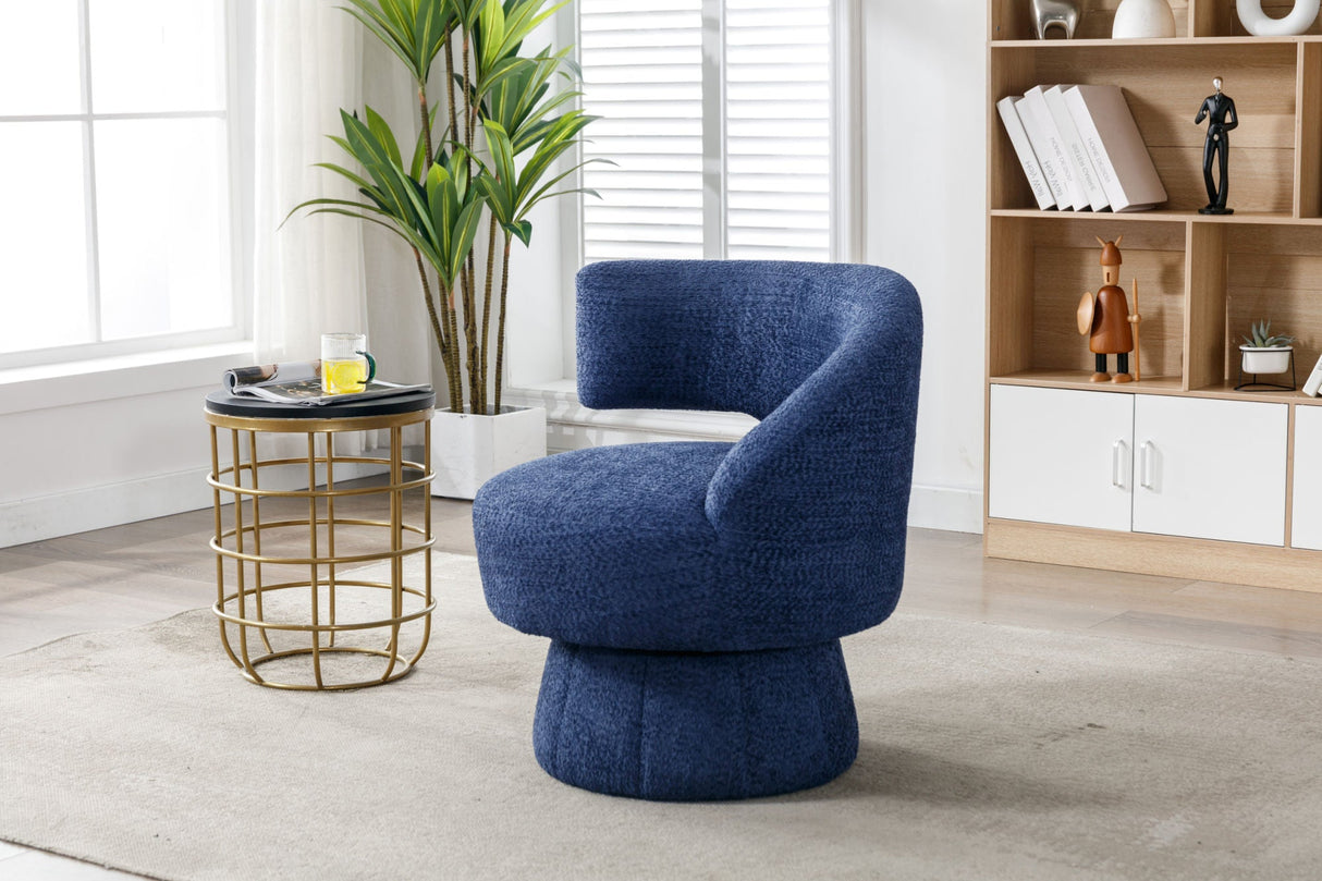 360 Degree Swivel Cuddle Barrel Accent Chairs by Blak Hom