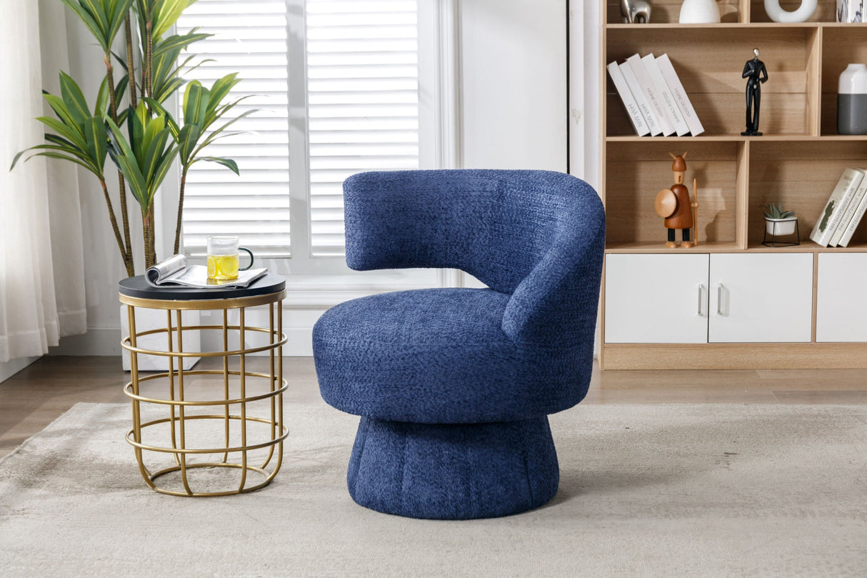 360 Degree Swivel Cuddle Barrel Accent Chairs by Blak Hom