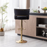 Set of 2 Modern Fashionable Velvet Bar Stools by Blak Hom