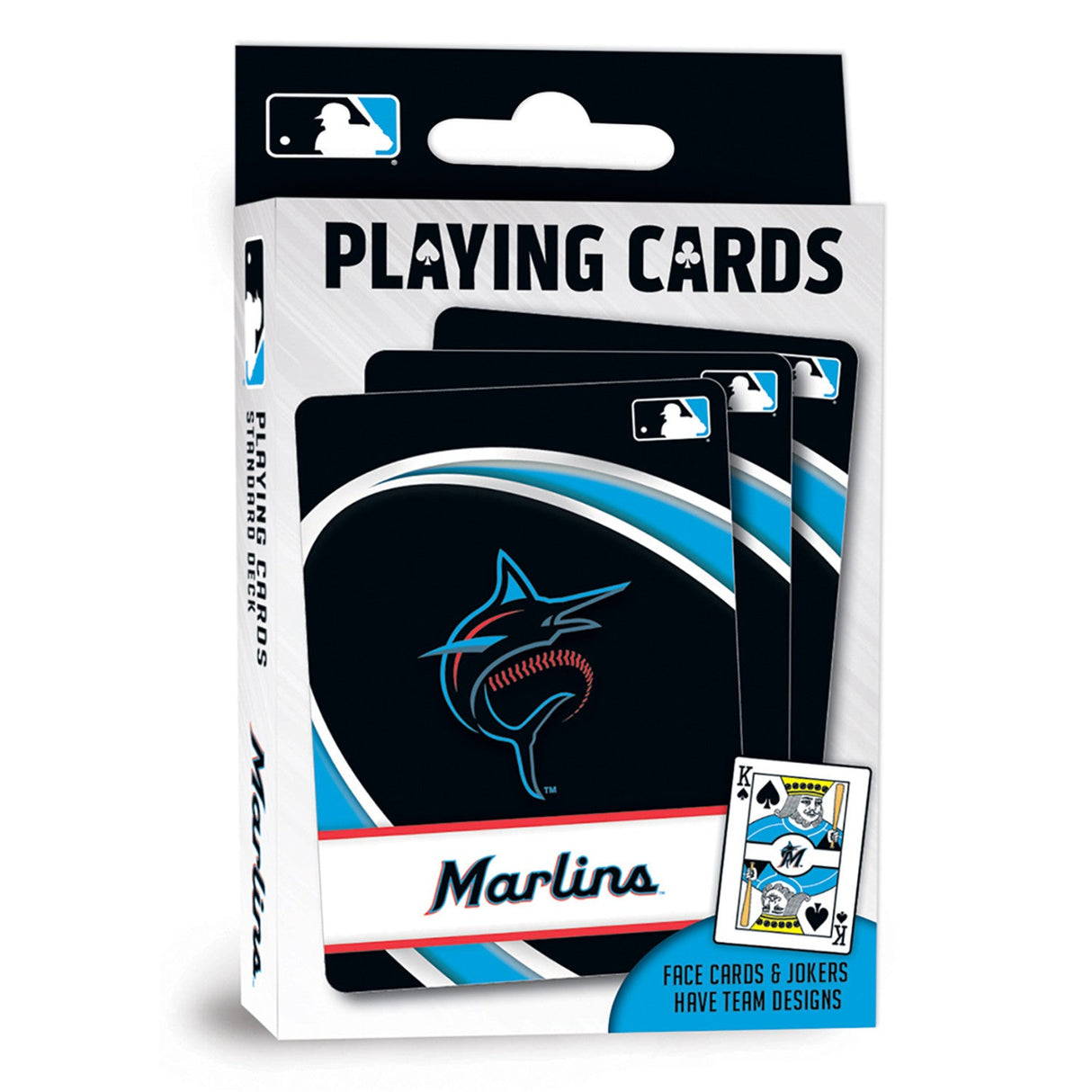 Miami Marlins Playing Cards - 54 Card Deck by MasterPieces Puzzle Company INC