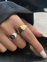 Irregularity Geometric Rings Accessories by migunica