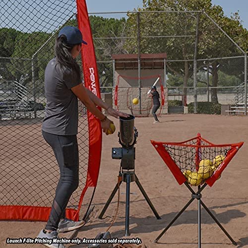 PowerNet Launch F-Lite Baseball and Softball Pitching Machine (1194) by Jupiter Gear