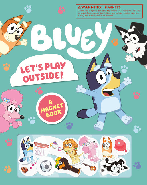 Bluey: Let's Play Outside!: A Magnet Book - Board Book by Books by splitShops