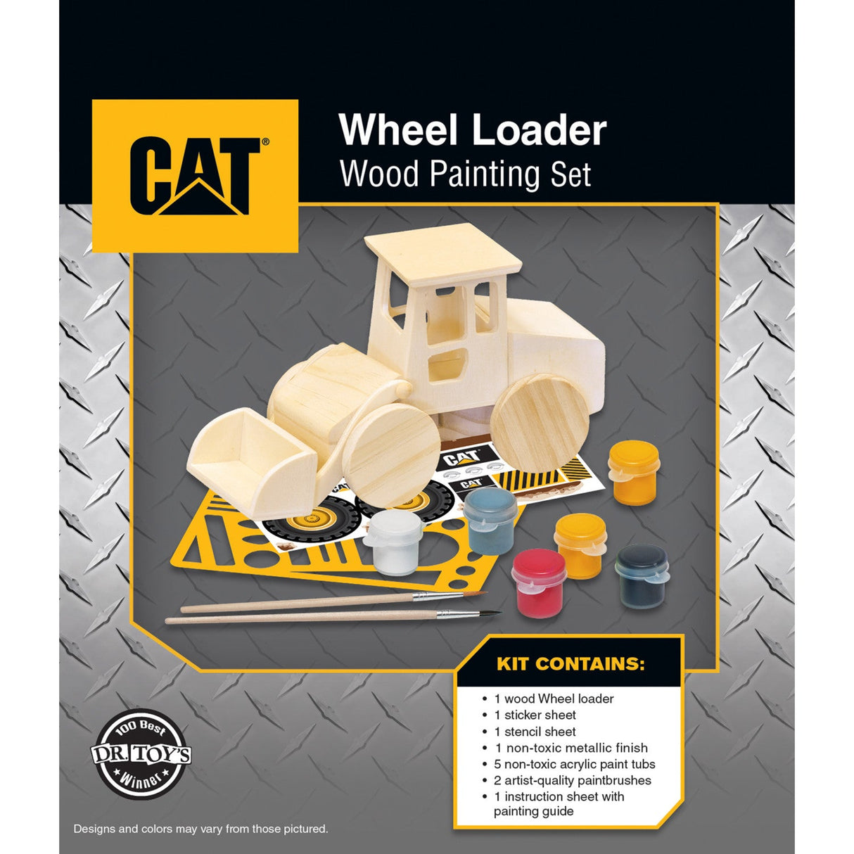 CAT - Caterpillar Wheel Loader Wood Craft & Paint Kit by MasterPieces Puzzle Company INC