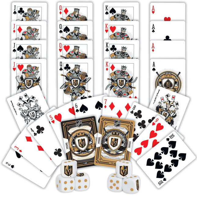 Las Vegas Golden Knights - 2-Pack Playing Cards & Dice Set by MasterPieces Puzzle Company INC