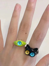 Adjustable Animal Shape Geometric Rings Accessories by migunica