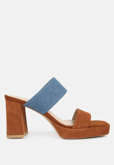 eddlia slip on platform sandals by London Rag