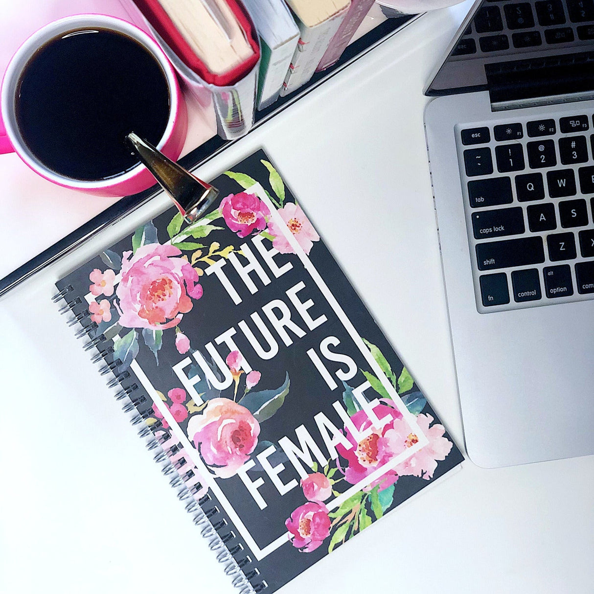 The Future Is Female :: Spiral Notebook by Effie's Paper