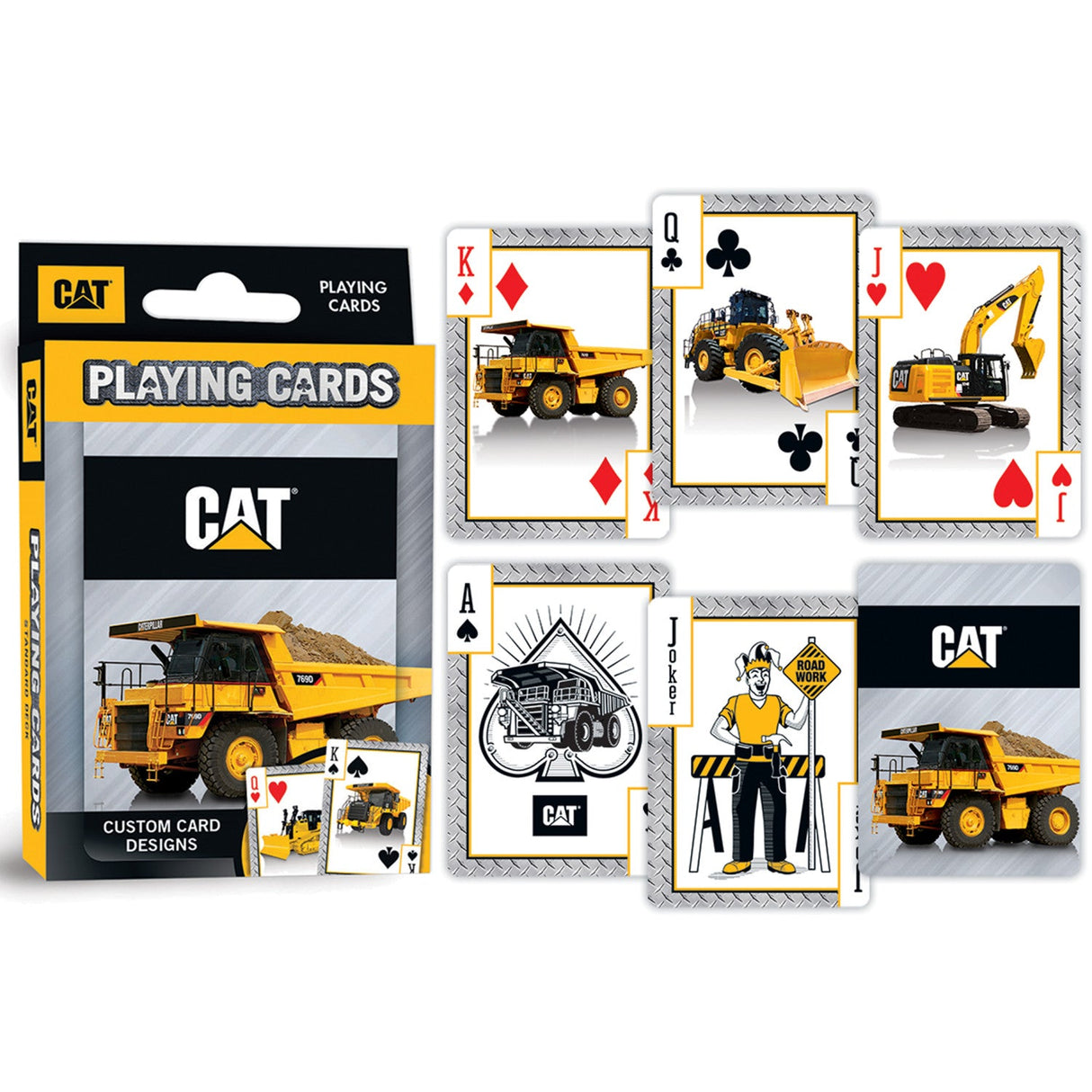 CAT - Caterpillar Playing Cards - 54 Card Deck by MasterPieces Puzzle Company INC