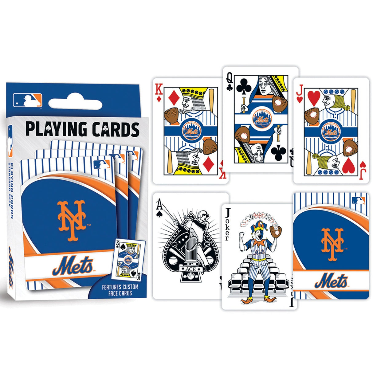 New York Mets Playing Cards - 54 Card Deck by MasterPieces Puzzle Company INC