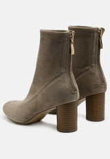 emerson micro suede ankle boots by London Rag