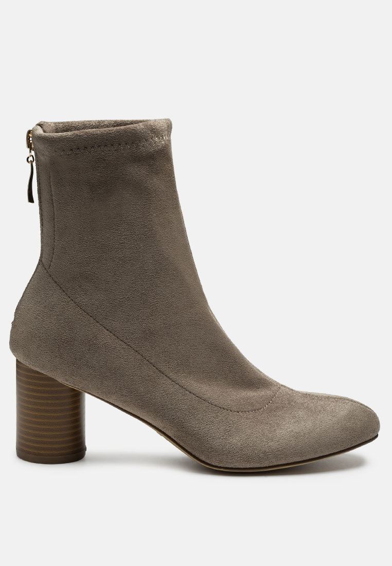 emerson micro suede ankle boots by London Rag