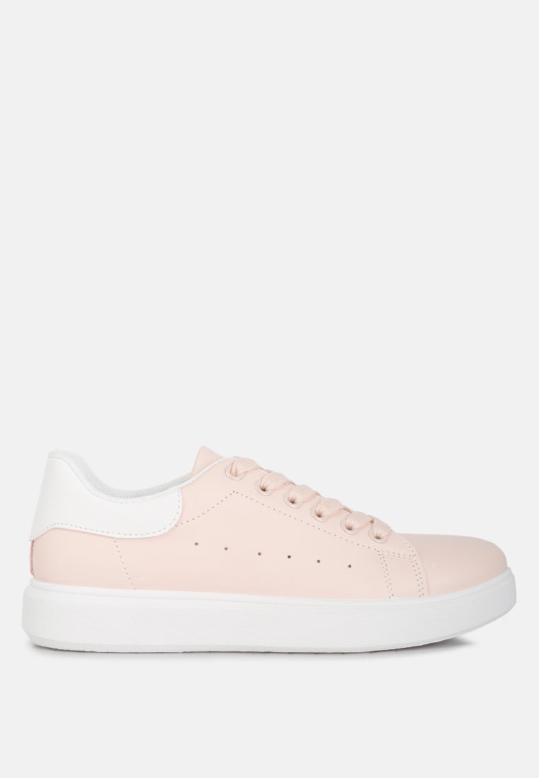 Enora Comfortable Lace Up Sneakers by London Rag