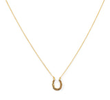 Horseshoe Classic Gold Pendant Necklace by ETHICGOODS