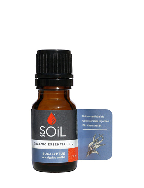 Organic Eucalyptus Essential Oil (Eucalyptus Smithii) 10ml by SOiL Organic Aromatherapy and Skincare