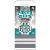 Miami Dolphins 20 Piece Poker Chips by MasterPieces Puzzle Company INC