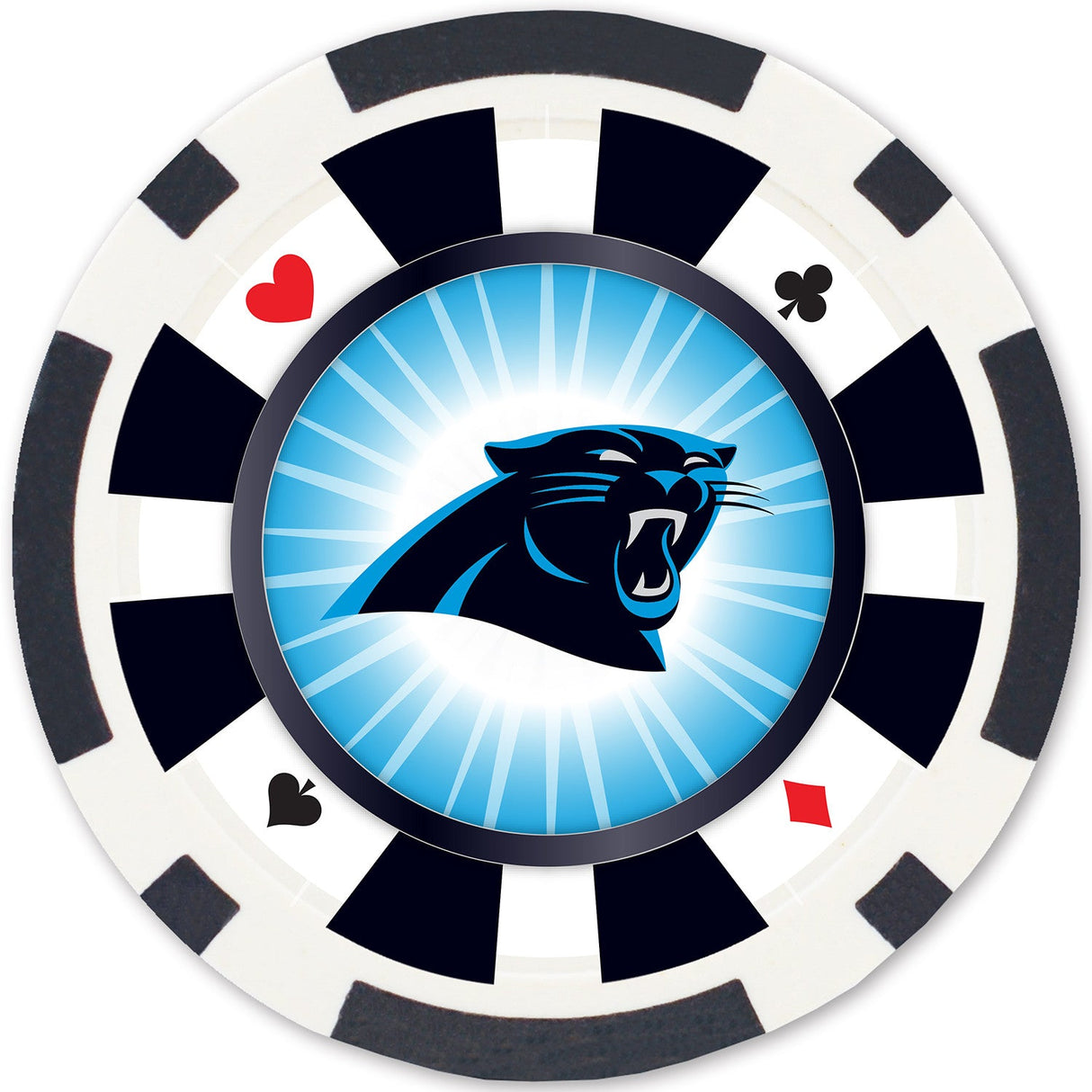 Carolina Panthers 100 Piece Poker Chips by MasterPieces Puzzle Company INC