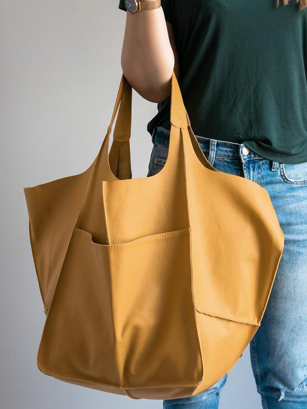 Split-Joint Tote Bags Handbags by migunica