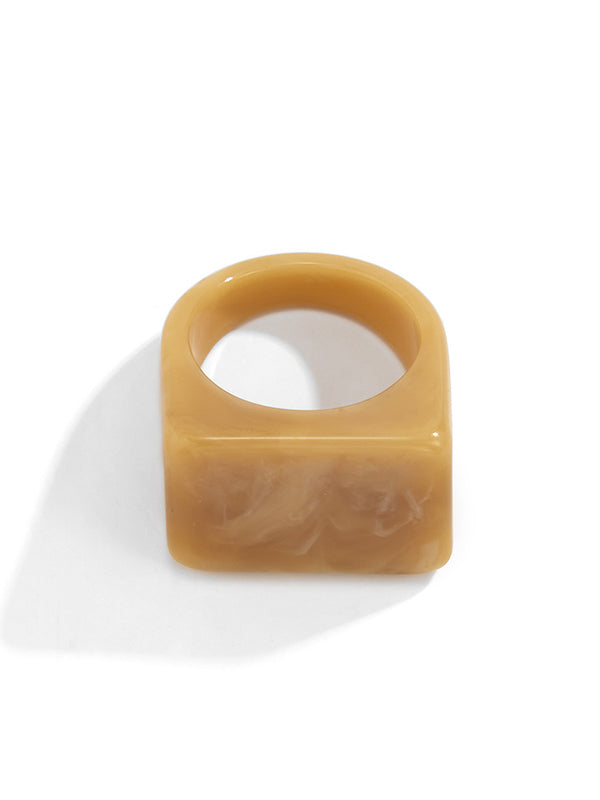 Original Stylish Resin 8 Colors Geometric Ring by migunica