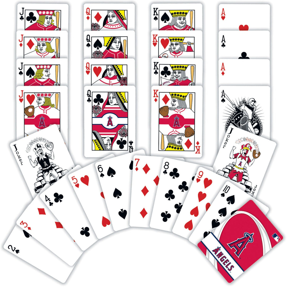 Los Angeles Angels Playing Cards - 54 Card Deck by MasterPieces Puzzle Company INC