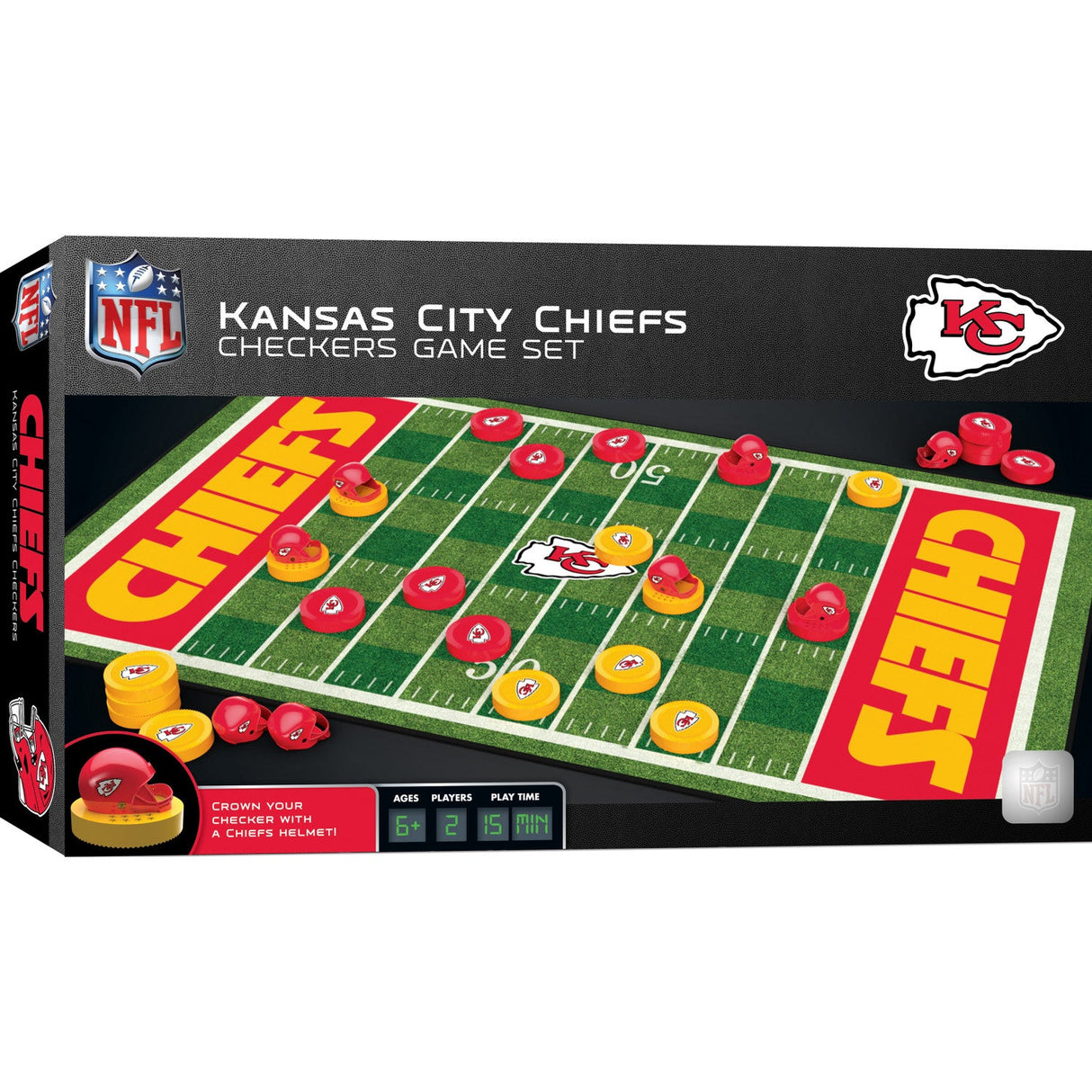 Kansas City Chiefs Checkers Board Game by MasterPieces Puzzle Company INC