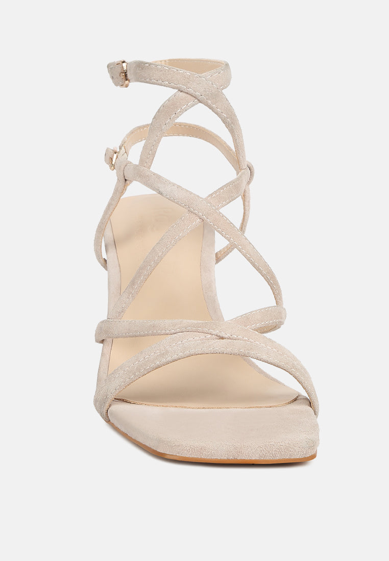 fiorella strappy block heel sandals by London Rag