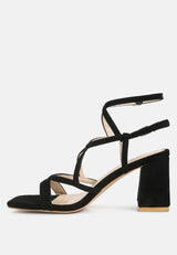 fiorella strappy block heel sandals by London Rag