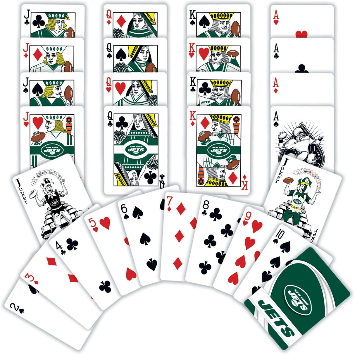 New York Jets Playing Cards - 54 Card Deck by MasterPieces Puzzle Company INC