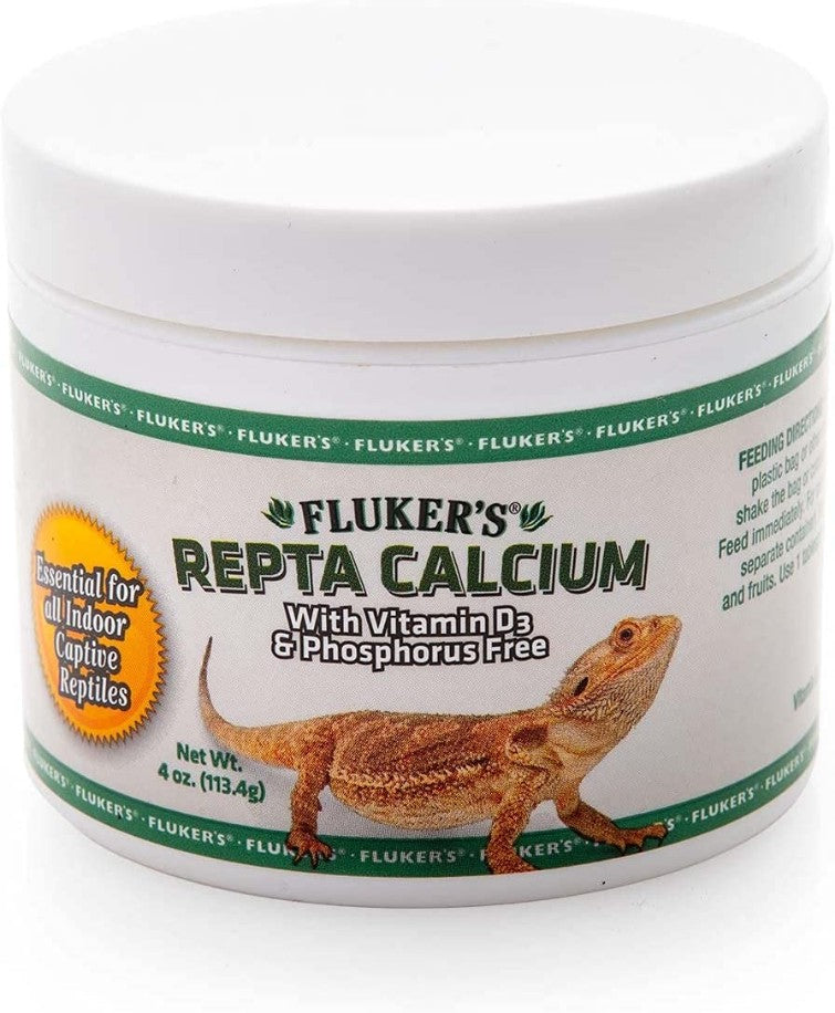 Flukers Calcium with Vitamin D3 Reptile Supplement by Dog Hugs Cat