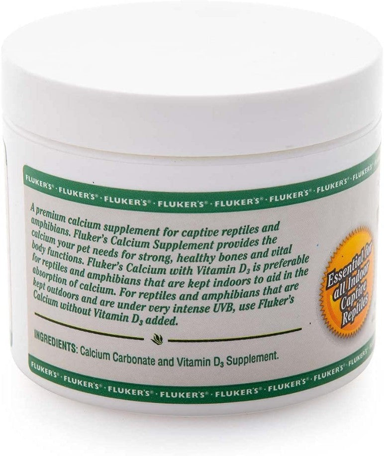 Flukers Calcium with Vitamin D3 Reptile Supplement by Dog Hugs Cat