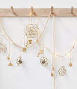 Flower of Life Healing Crystal Grid Garland with String Lighting by Ariana Ost