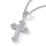 Forever Love Cross Pendant White Gold Plated by Bling Proud | Urban Jewelry Online Store