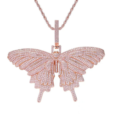 Fully Iced Out Diamond Big Butterfly Pendant by Bling Proud | Urban Jewelry Online Store