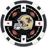 New Orleans Saints 100 Piece Poker Chips by MasterPieces Puzzle Company INC