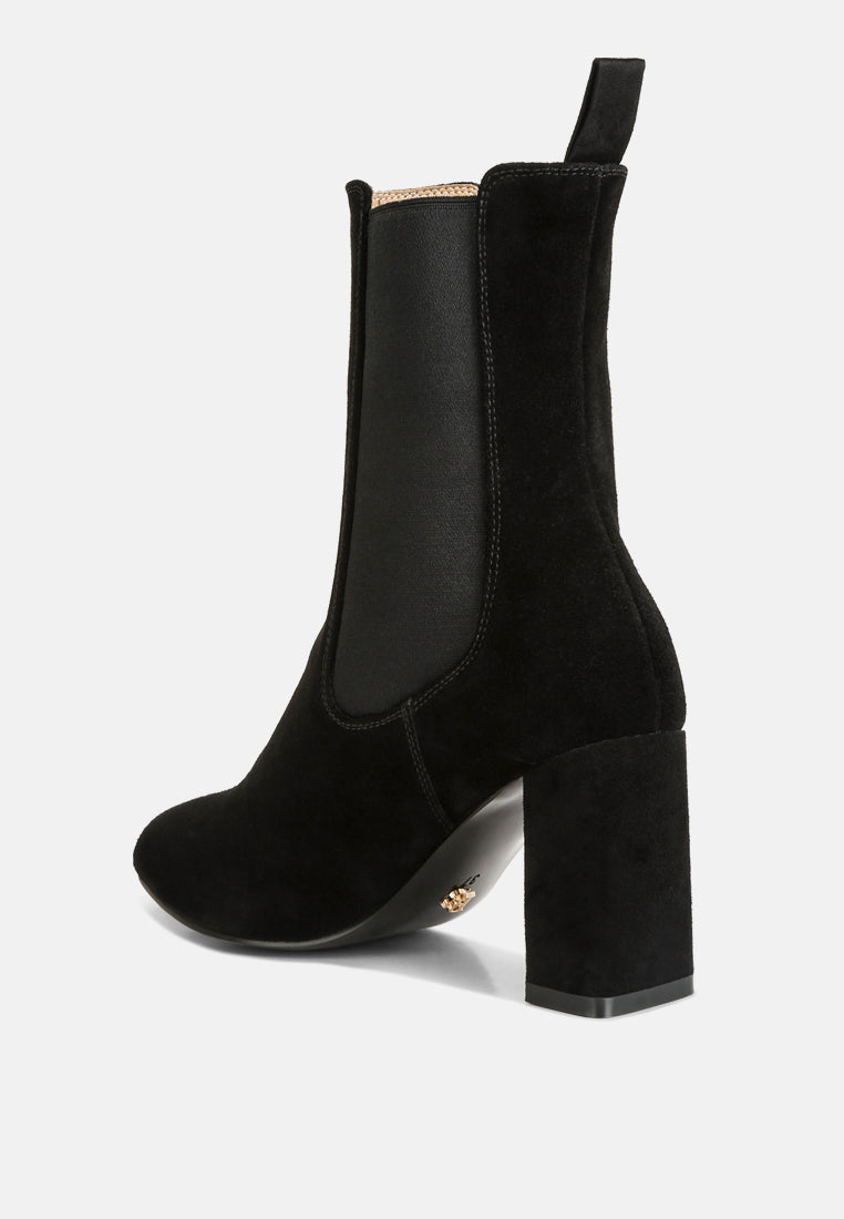 gaven suede high ankle chelsea boots by London Rag