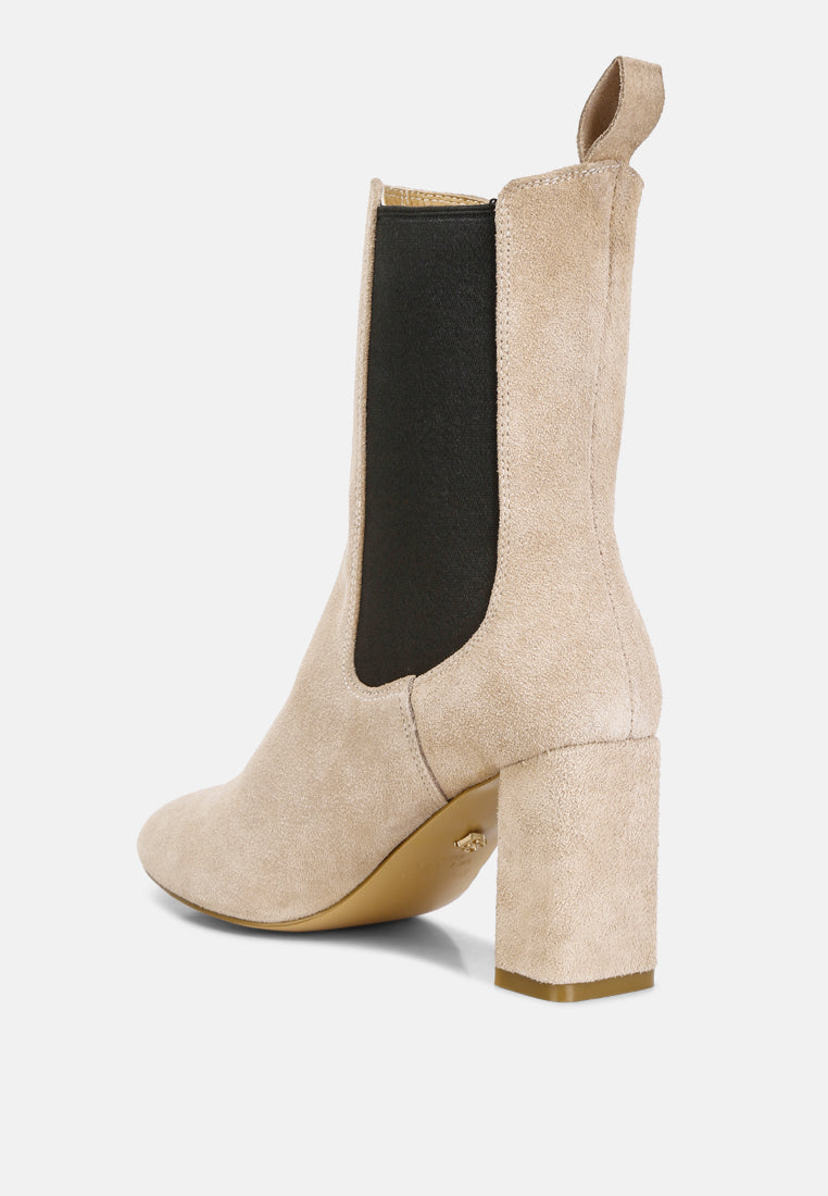 gaven suede high ankle chelsea boots by London Rag