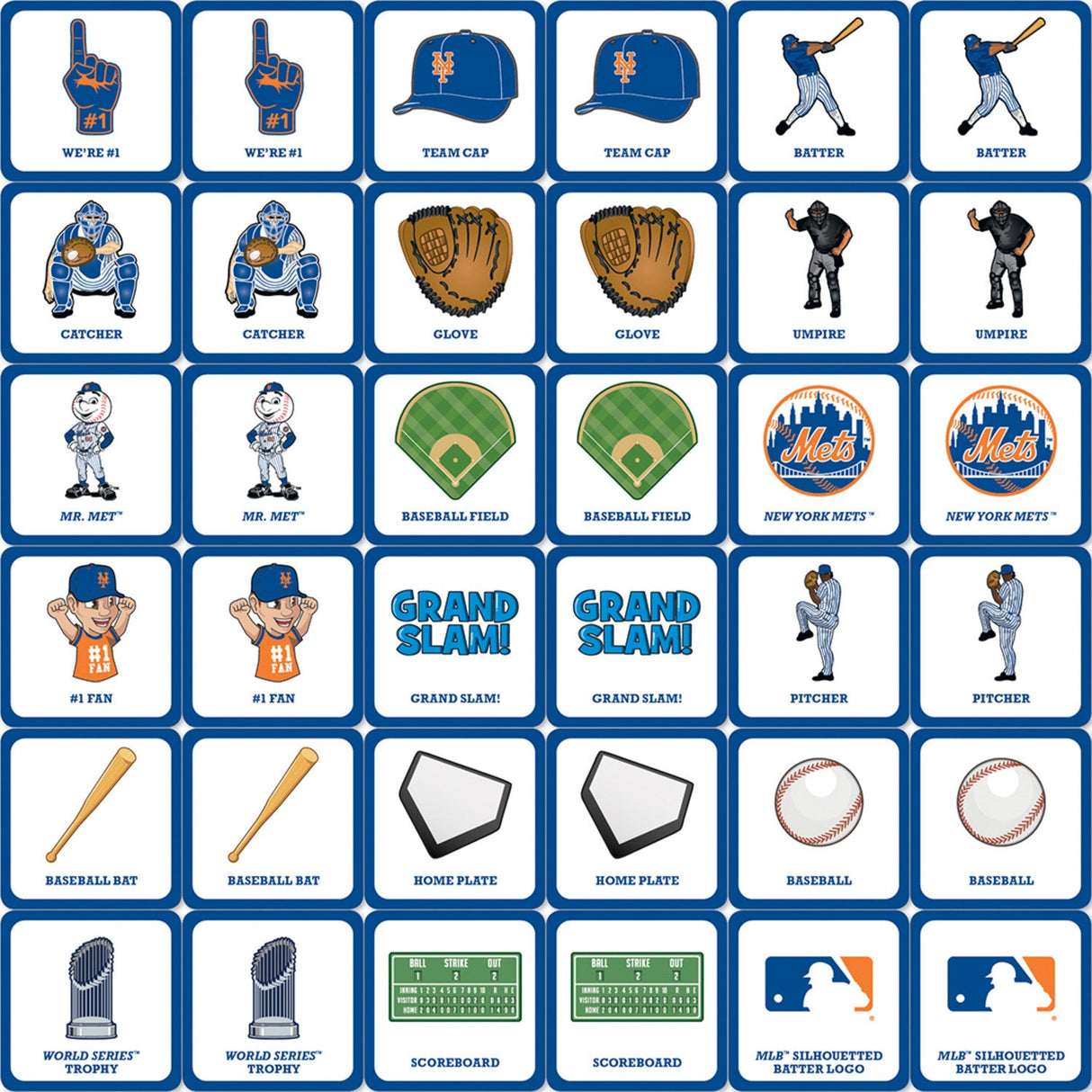 New York Mets Matching Game by MasterPieces Puzzle Company INC