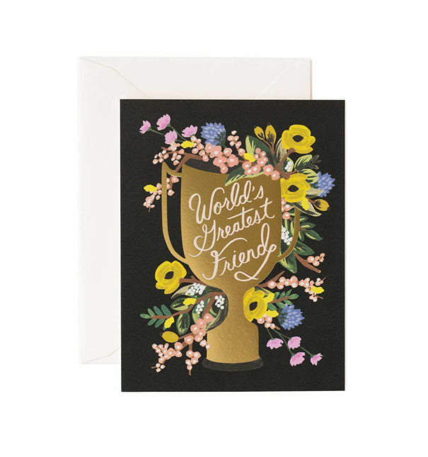 Rifle Paper Co.: WORLD'S GREATEST FRIEND CARD by Quirky Crate